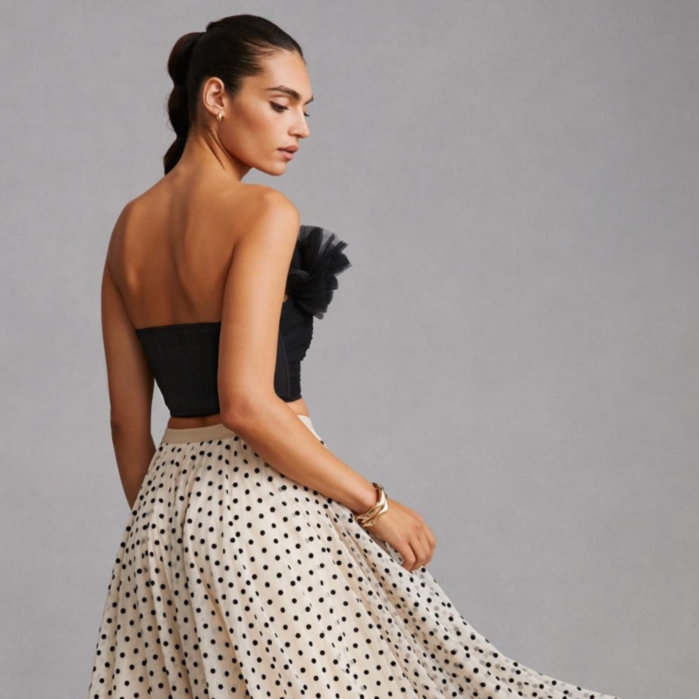 Anthropologie 	
DANIEL RAINN TULLE POLKA DOT SKIRT